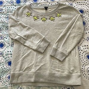J Crew Jeweled Swetashirt